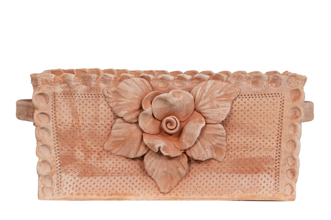 Biscottini Biscottini Cassetta Cesta Terracotta Toscana Galestro Antigeliva Lavorata a