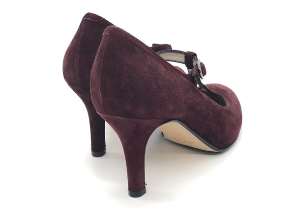 DONNA SOFT Decollete con cinturino 3342 bordeauxux