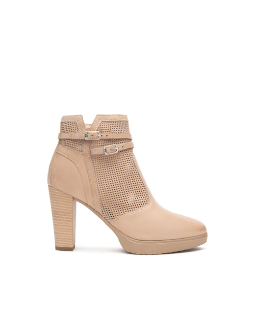 Nero Giardini tronchetti donna in pelle col. champagne E512860D439