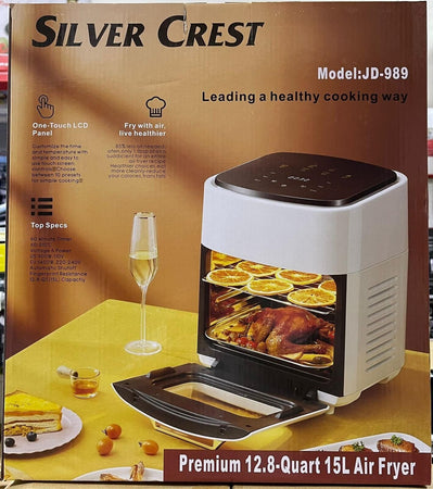 FRIGGITRICE AD ARIA 15l senza olio DIGITALE AIR Fryer 1400W DISPLAY TOUCHSCREEN