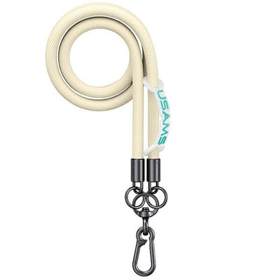 laccio portatelefono universale da collo giallo 120cm diametro 8mm