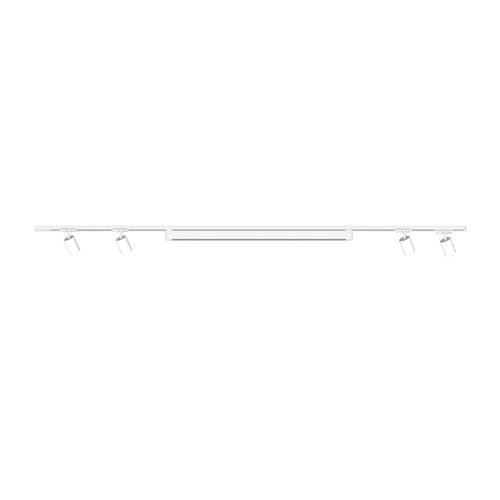 Binario Top Light MONO MIXKIT 200 N BI GU10 LED MODULO INTEGRATO 4000K lampada soffitto faretti orientabili moderno