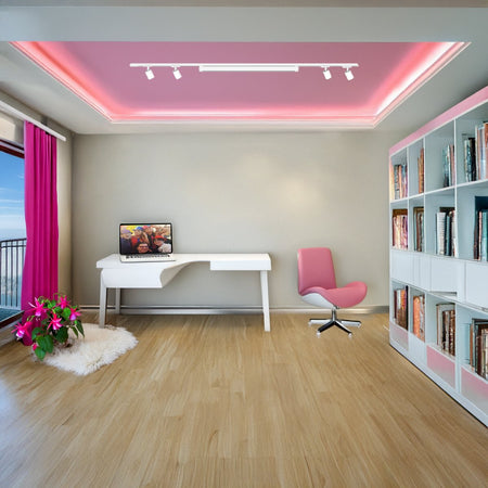 Binario Top Light MONO MIXKIT 200 N BI GU10 LED MODULO INTEGRATO 4000K lampada soffitto faretti orientabili moderno