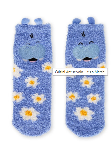 Legami, Calzini Antiscivolo, It's a Match, tema Hippo, Adult
