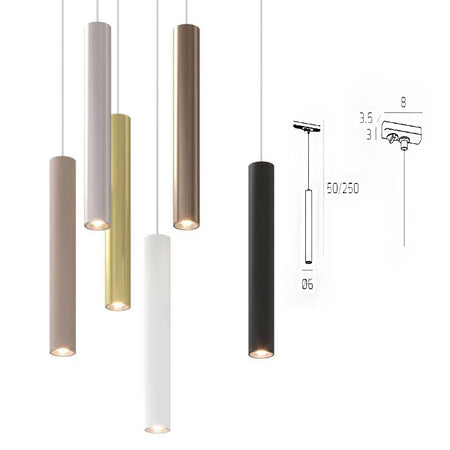 Binario Top Light MONO 1203 YARI 200 N GU10 LED lampada soffitto faretti orientabili moderno
