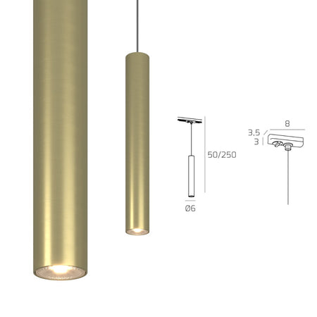 Binario Top Light MONO 1203 S1OT+YARI OR 300 N GU10 LED lampada soffitto faretti orientabili moderno