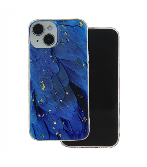 cover ultraprotettiva samsung a05s a trasparente con fiori blu