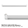 Binario Top Light MONO MIXKIT 200 N BI GU10 LED MODULO INTEGRATO 4000K lampada soffitto faretti orientabili moderno