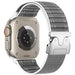cinturino apple watch nylon intrecciato regolabile grigio 42/44/45/49 mm