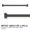Binario Top Light MONO 1203 YARI 200 N GU10 LED lampada soffitto faretti orientabili moderno