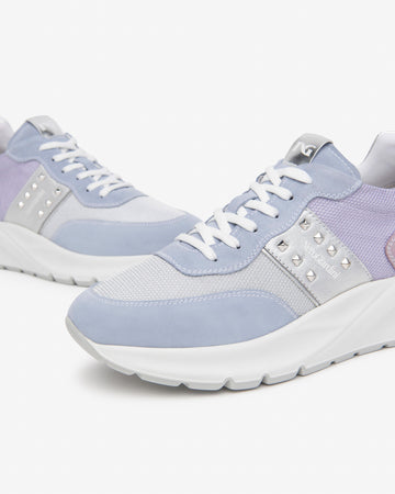 Nero Giardini sneakers donna in camoscio fiordisale e perla  E51286OD623
