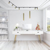Binario Top Light MONO 1203 S1OT+YARI OR 300 N GU10 LED lampada soffitto faretti orientabili moderno