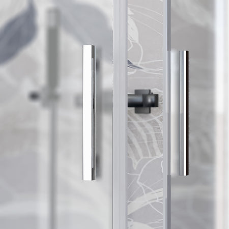 Box doccia angolare ante scorrevoli opaco acidato H195 6mm UNICO