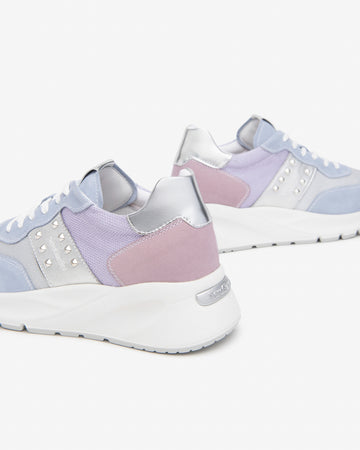 Nero Giardini sneakers donna in camoscio fiordisale e perla  E51286OD623