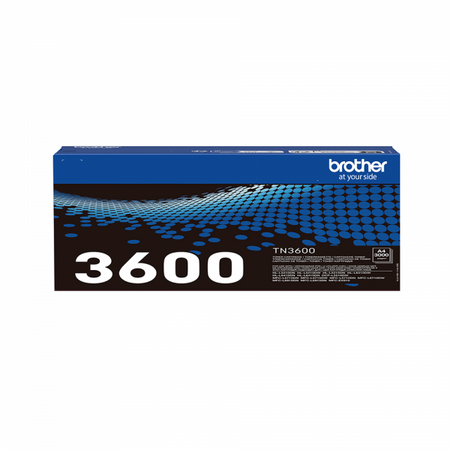 Toner originale Brother TN-3600 per stampanti Brother DCP / HL - Stampa fino a 3.000 al 5% di copertura - Nero