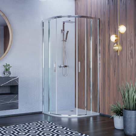 Box doccia semicircolare 80x80 90x90 trasparente 6mm H195 ICON
