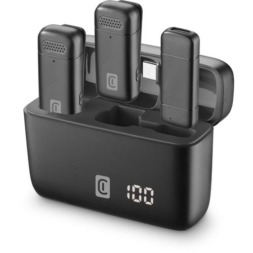 microfono wireless connettore usb-cplug and play universale 2 microfoni in confezione
