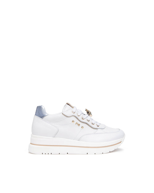 Nero Giardini sneakers donna con accessorio in pelle bianco E512907D707