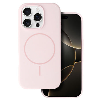 cover  silicone iphone 16 rosa sabbia compatibile magsafe