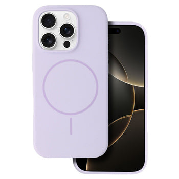 cover  silicone iphone 16E viola sabbia compatibile magsafe