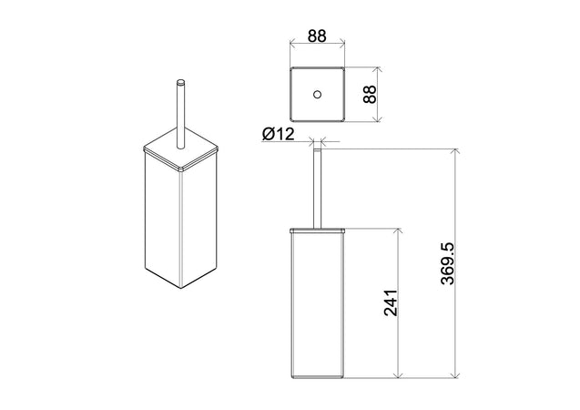 Set accessori da bagno cromati in vetro satinato Zurigo