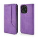 custodia a libro samsung a26 con porta carte di credito chiusura magnetica violet