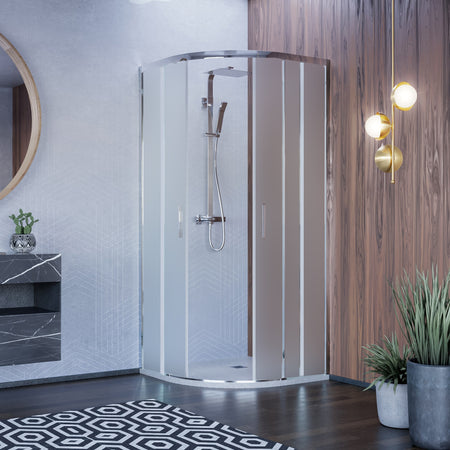 Box doccia semicircolare opaco 80x80 90x90 H195 6mm ICON