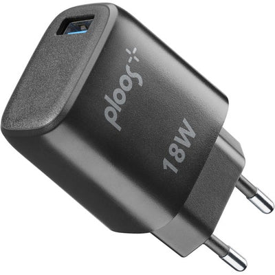 caricabatterie 18watt  usb nero