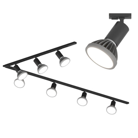 Binario Top Light MONO AMOSKIT 300L E27 LED lampada soffitto faretti spot orientabili moderno classico