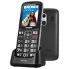 brondi amico di casa telefono cellulare tasti grandi  e basse di ricarica nero