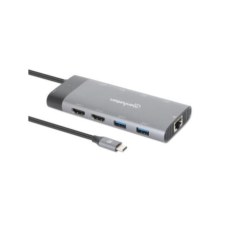 Docking Station USB-C PD Doppio Monitor 8K Multiporta 10 in 1