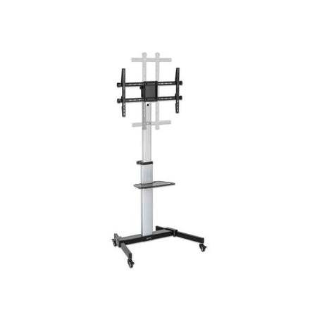 Carrello TV 37''-86'' Multimediale in Alluminio Regolabile in Altezza