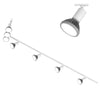 Binario Top Light MONO AMOSKIT 300L BIANCO E27 LED lampada soffitto faretti spot orientabili moderno