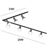 Binario Top Light MONO AMOSKIT 300L BIANCO E27 LED lampada soffitto faretti spot orientabili moderno