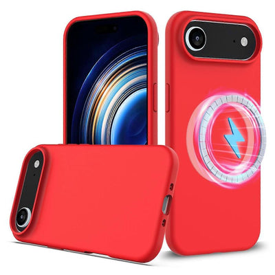 cover  silicone iphone 17 AIR rossa compatibile magsafe