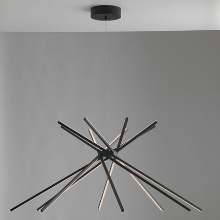 Lampada a sospensione 54W a led nero SHITZU