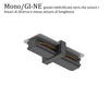 Binario Top Light MONO AMOSKIT 300 NERO E27 LED lampada soffitto faretti spot orientabili moderno