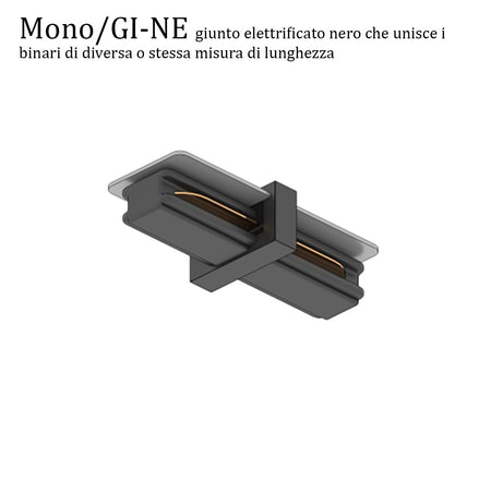 Binario Top Light MONO AMOSKIT 300 NERO E27 LED lampada soffitto faretti spot orientabili moderno