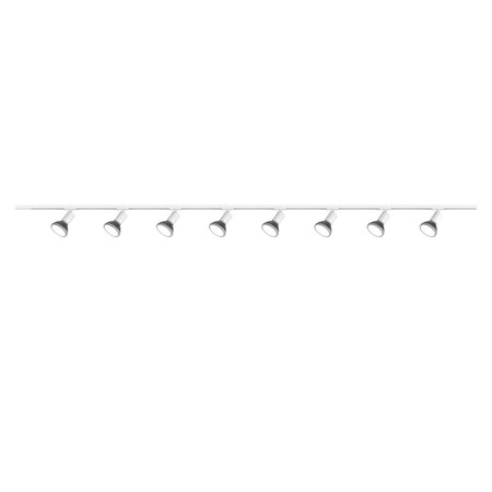 Binario Top Light MONO AMOSKIT 300 BI BIANCO E27 LED lampada soffitto faretti spot orientabili moderno