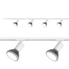 Binario Top Light MONO AMOSKIT 300 BI BIANCO E27 LED lampada soffitto faretti spot orientabili moderno