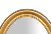 Biscottini Specchio Biscottini da parete ovale 64x4x84 foglia oro anticato orizzontale