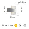 Applique da parete per interno 10W a led bianco STEVENS