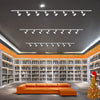 Binario Top Light MONO AMOSKIT 300 BI BIANCO E27 LED lampada soffitto faretti spot orientabili moderno