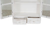 Biscottini VETRINETTA IN LEGNO FINITURA BIANCA ANTICATA L42XPR19XH76 CM STILE SHABBY