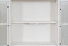 Biscottini VETRINETTA IN LEGNO FINITURA BIANCA ANTICATA L42XPR19XH76 CM STILE SHABBY