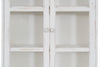 Biscottini VETRINETTA IN LEGNO FINITURA BIANCA ANTICATA L42XPR19XH76 CM STILE SHABBY