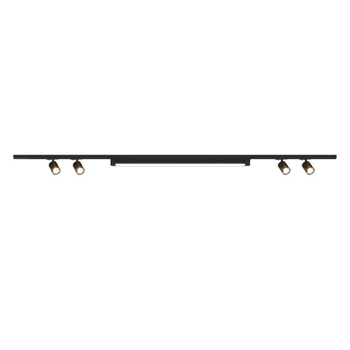 Binario Top Light MONO MIXKIT 200 N NE GU10 LED MODULO INTEGRATO 4000K lampada soffitto faretti yari orientabili moderno