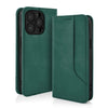 custodia a libro per redmi note 13 pro 4g con porta carte di credito chiusura magnetica verde