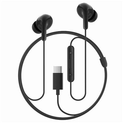 auricolare vivaoce stereo usb- c nero