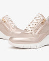 Nero Giardini sneakers donna con zeppa in pelle laminata E512943D675